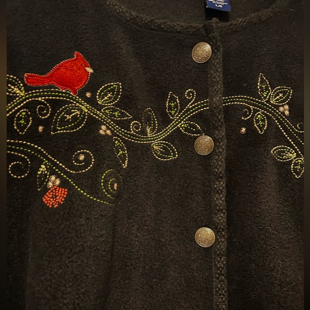 Vintage Basic Editions Button-Up Sweater - image 3